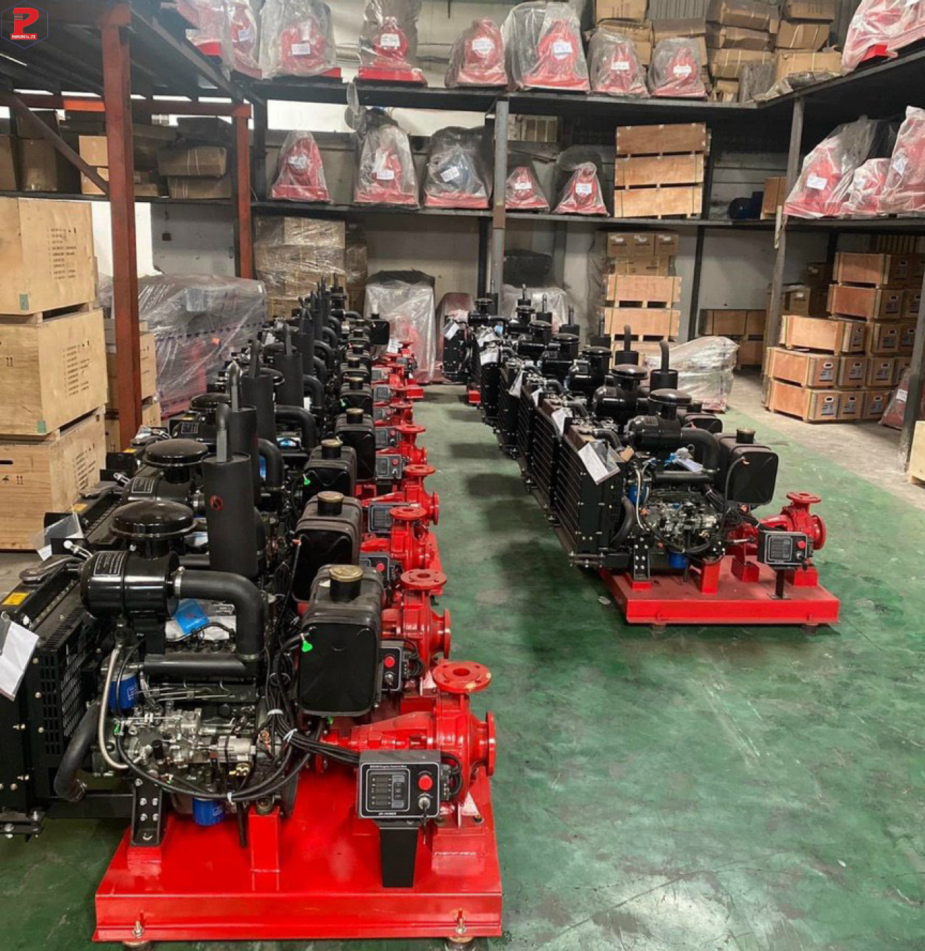 MÁY BƠM CHỮA CHÁY DIESEL WINDY 20HP - 15KW