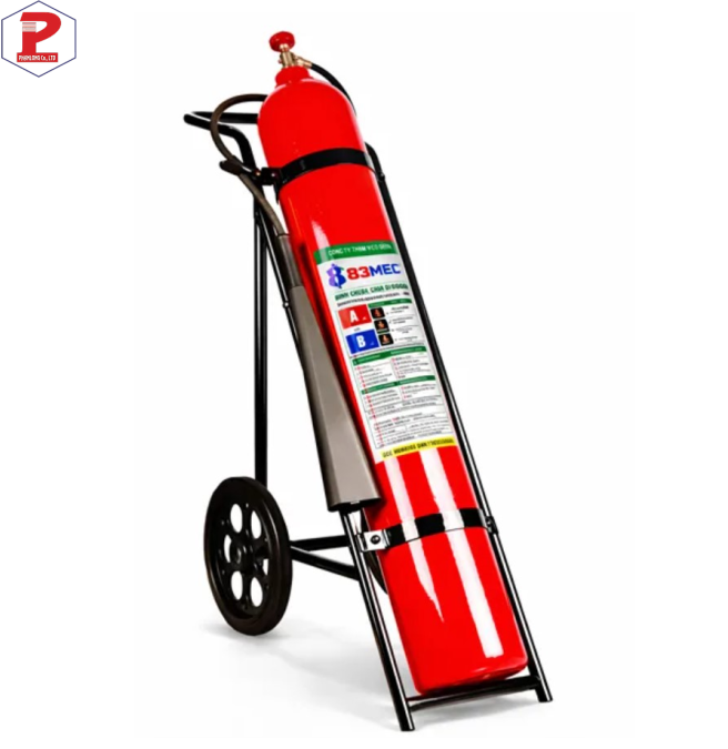 Bình chữa cháy xe đẩy khí CO2 24kg 83MEC-BQP (Tem KĐ)