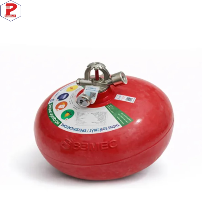 Bình cầu chữa cháy tự động bột ABC 6kg 83MEC BQP (Tem KĐ)